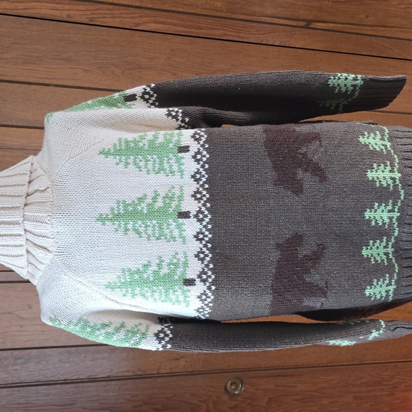 Eddie Bauer zip-front cowichan cardigan - Picture 7 of 8